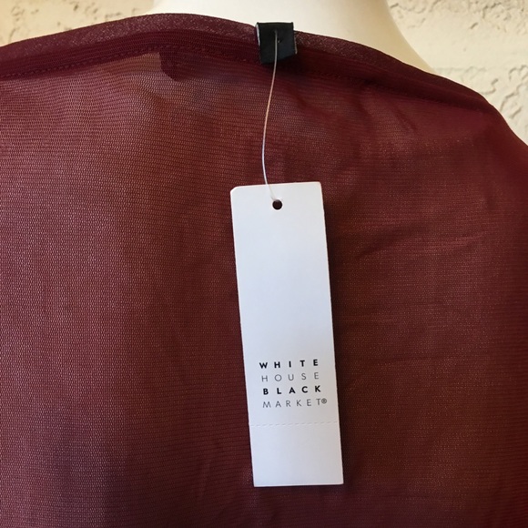 WHBM • Madder Red • embellished top Sz S - Picture 10 of 10